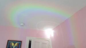 rainbow on ceiling